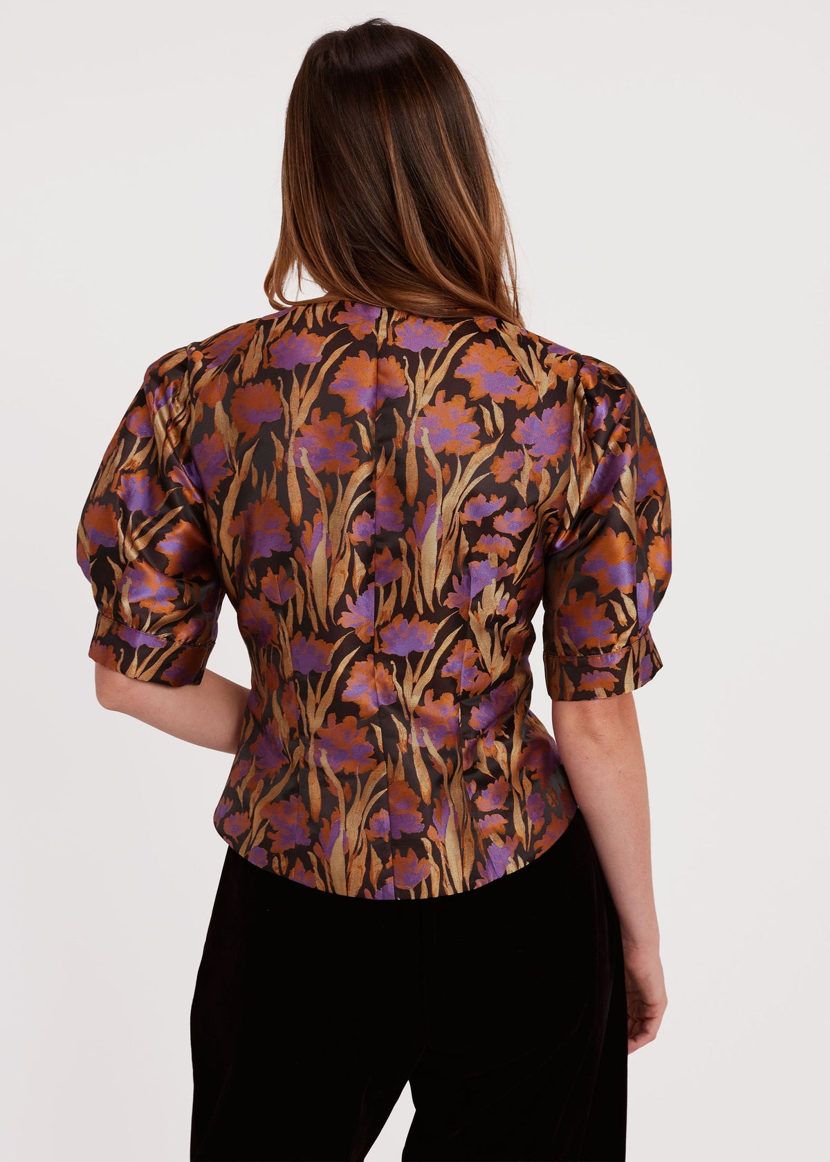 Cleo Top Safari Silhouette Jacquard