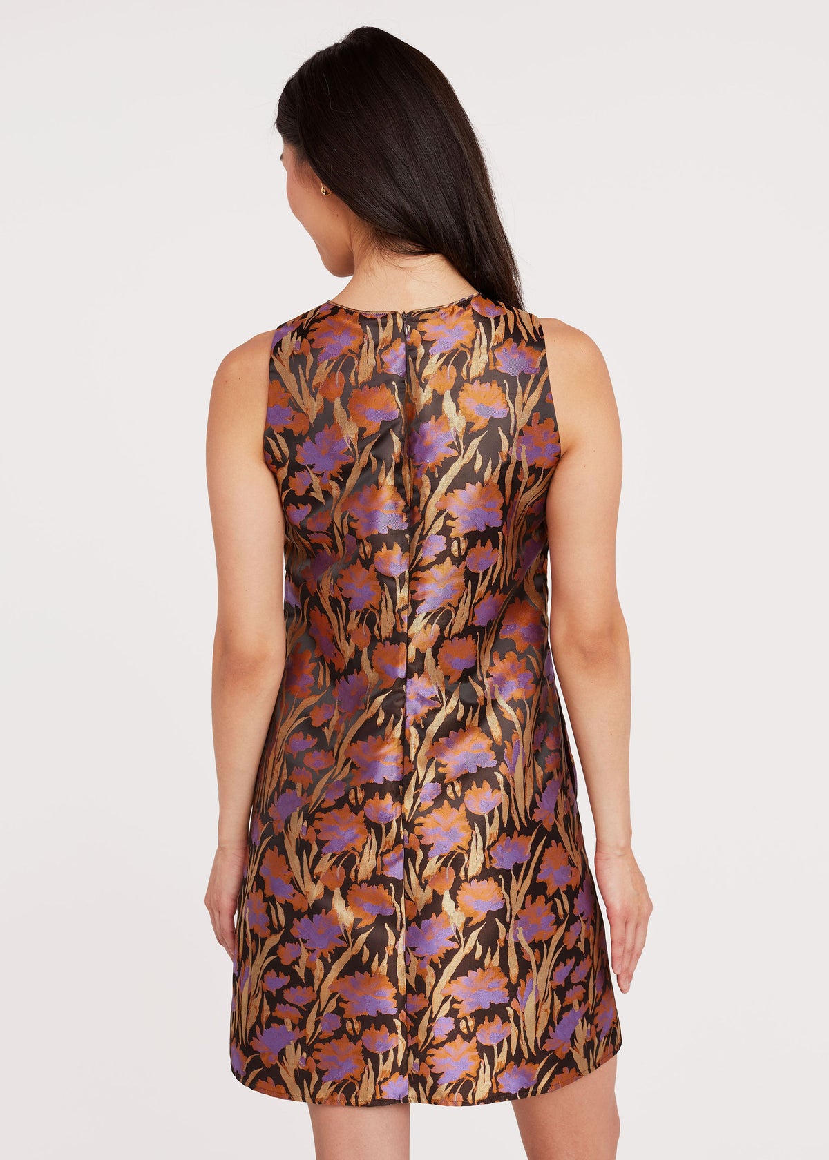 Hannah Mini Dress Safari Silhouette Jacquard