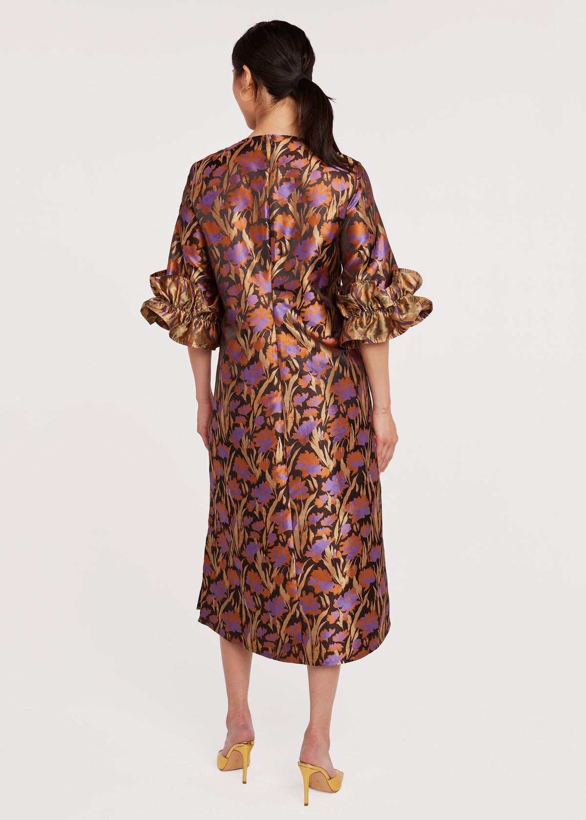 Bronwyn Dress Safari Silhouette Jacquard