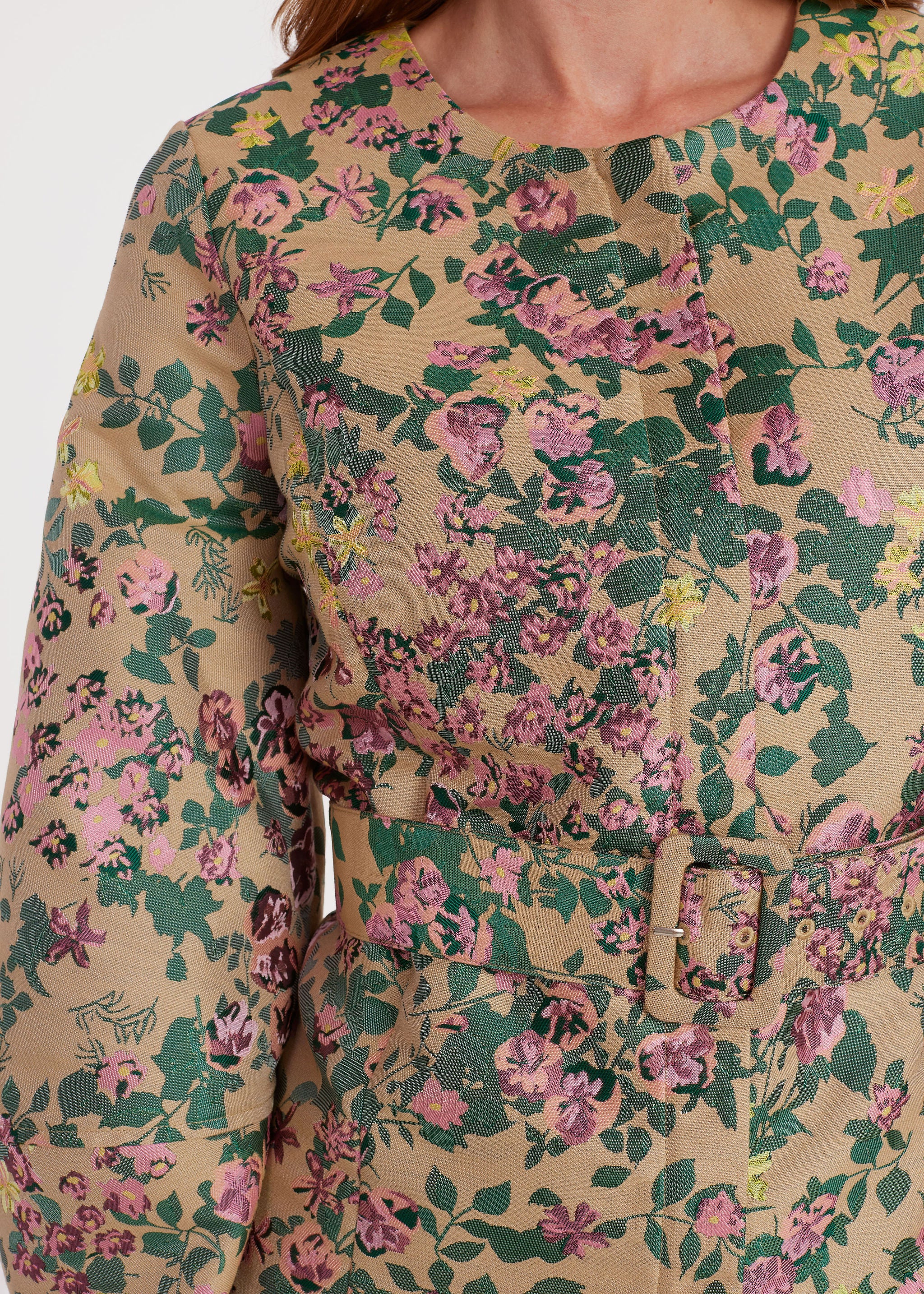 Vivian Jacket Rose Tapestry Jacquard