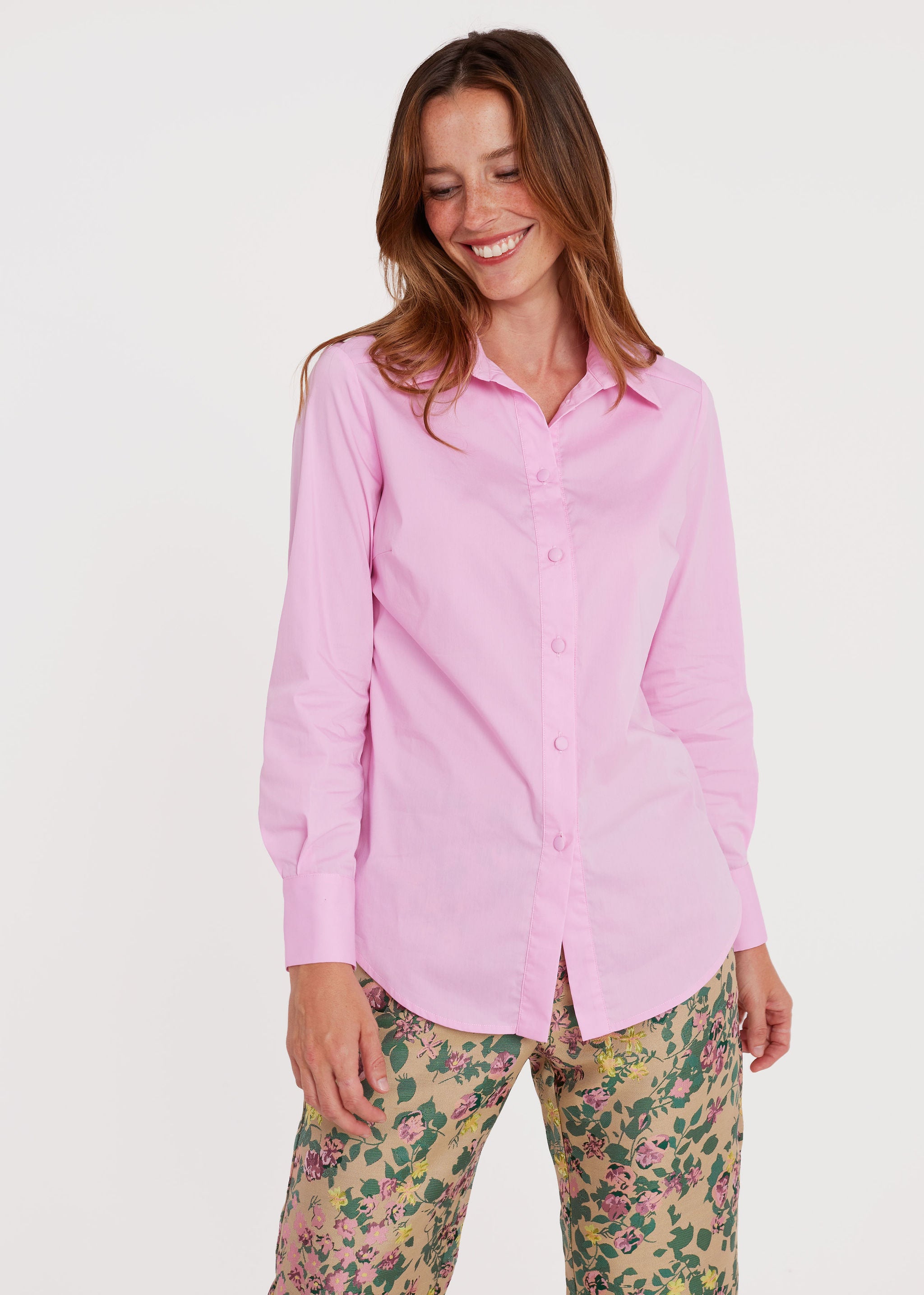 Margaret Blouse Pink Poplin