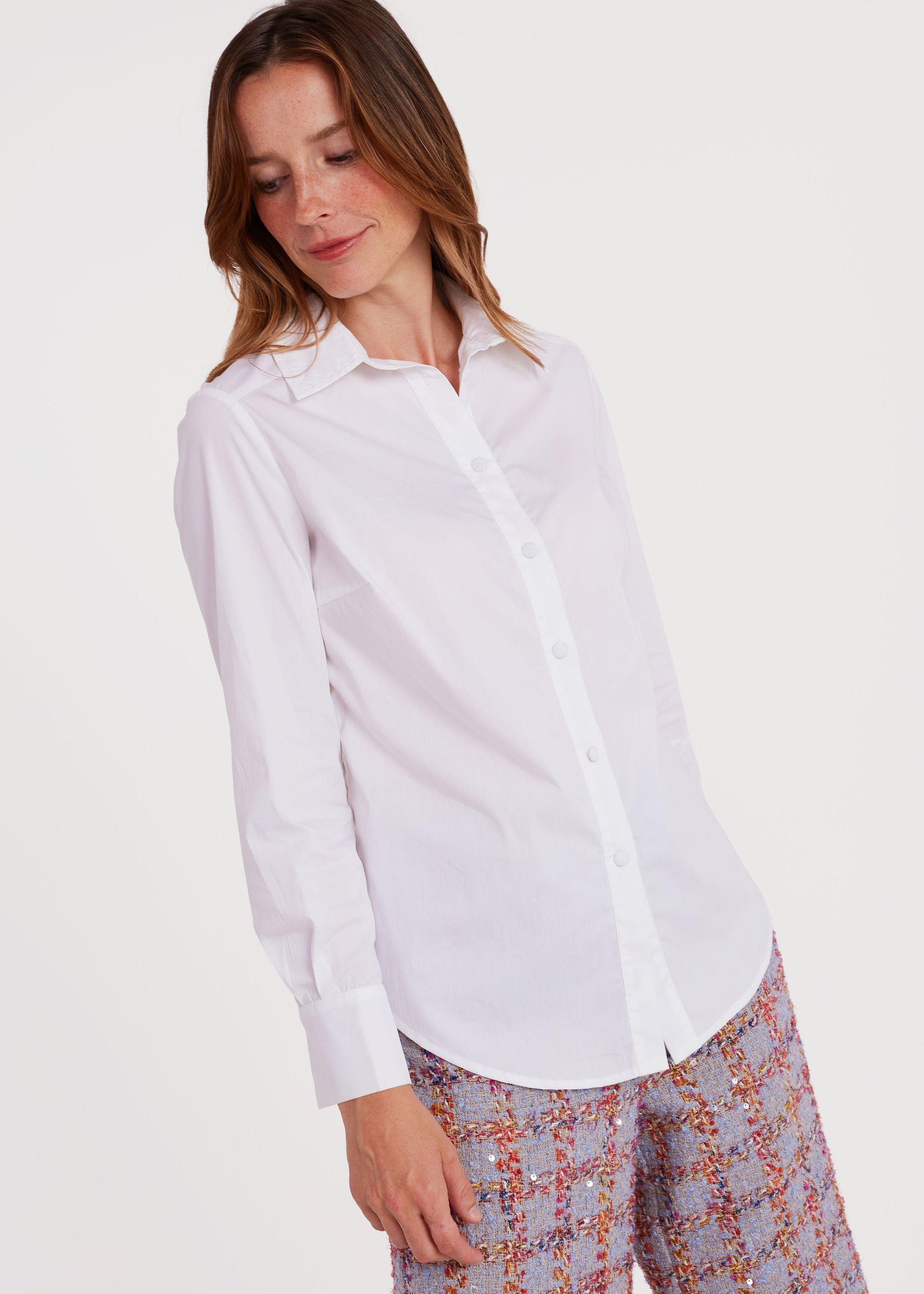Margaret Blouse White Poplin