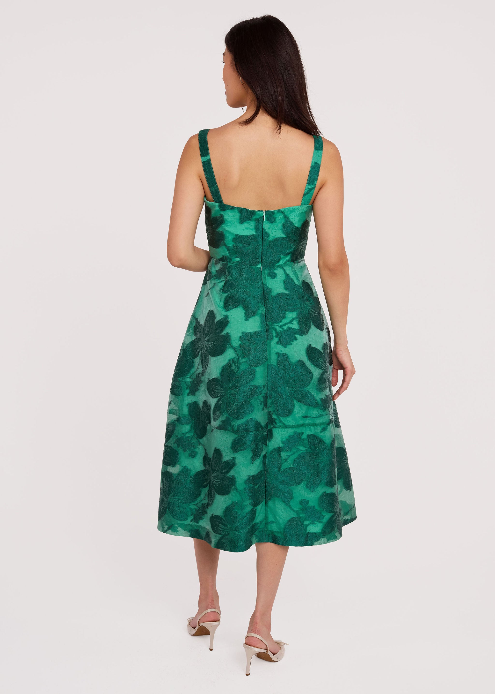 Catherine Dress Emerald Azalea Organza