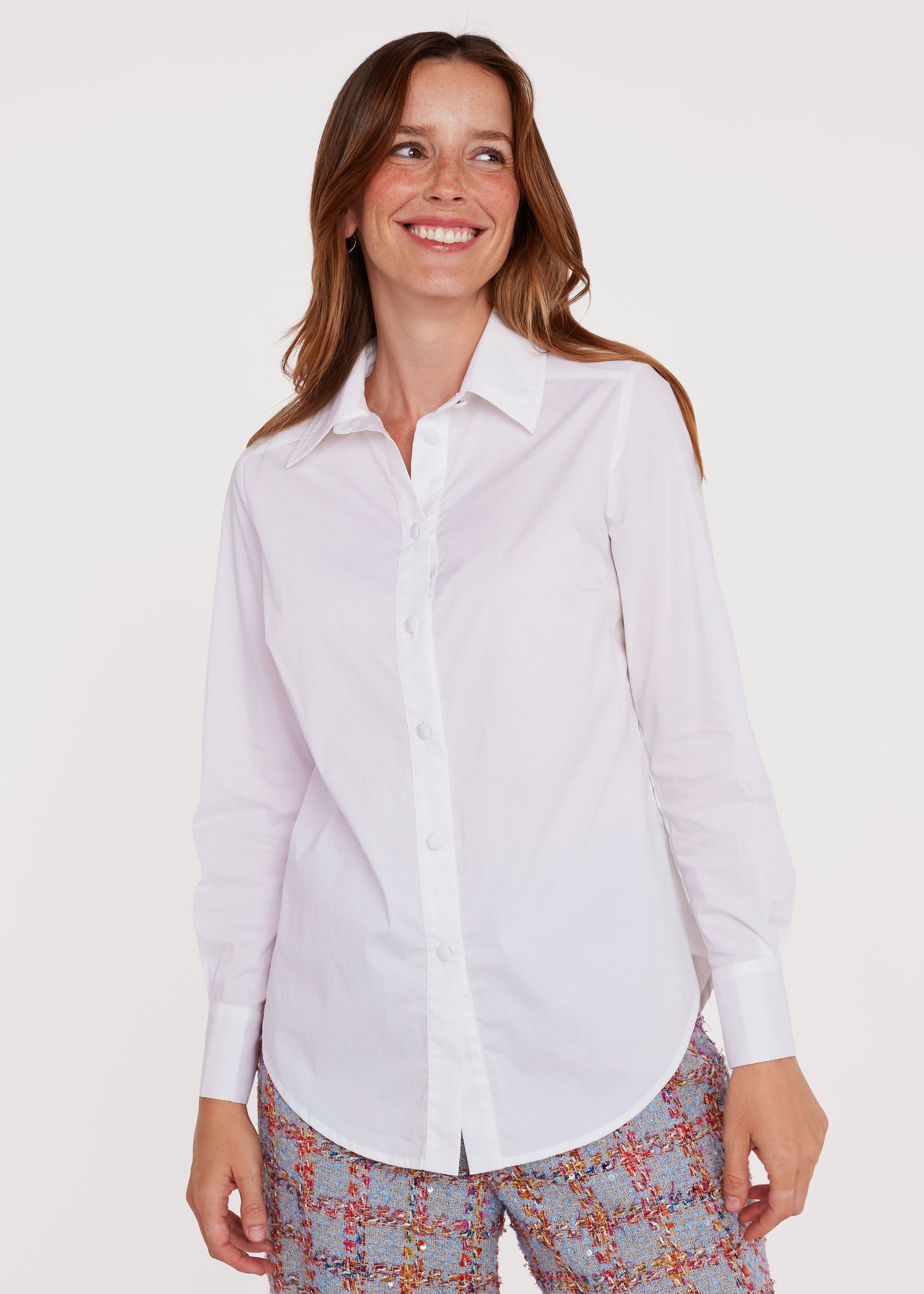 Margaret Blouse White Poplin