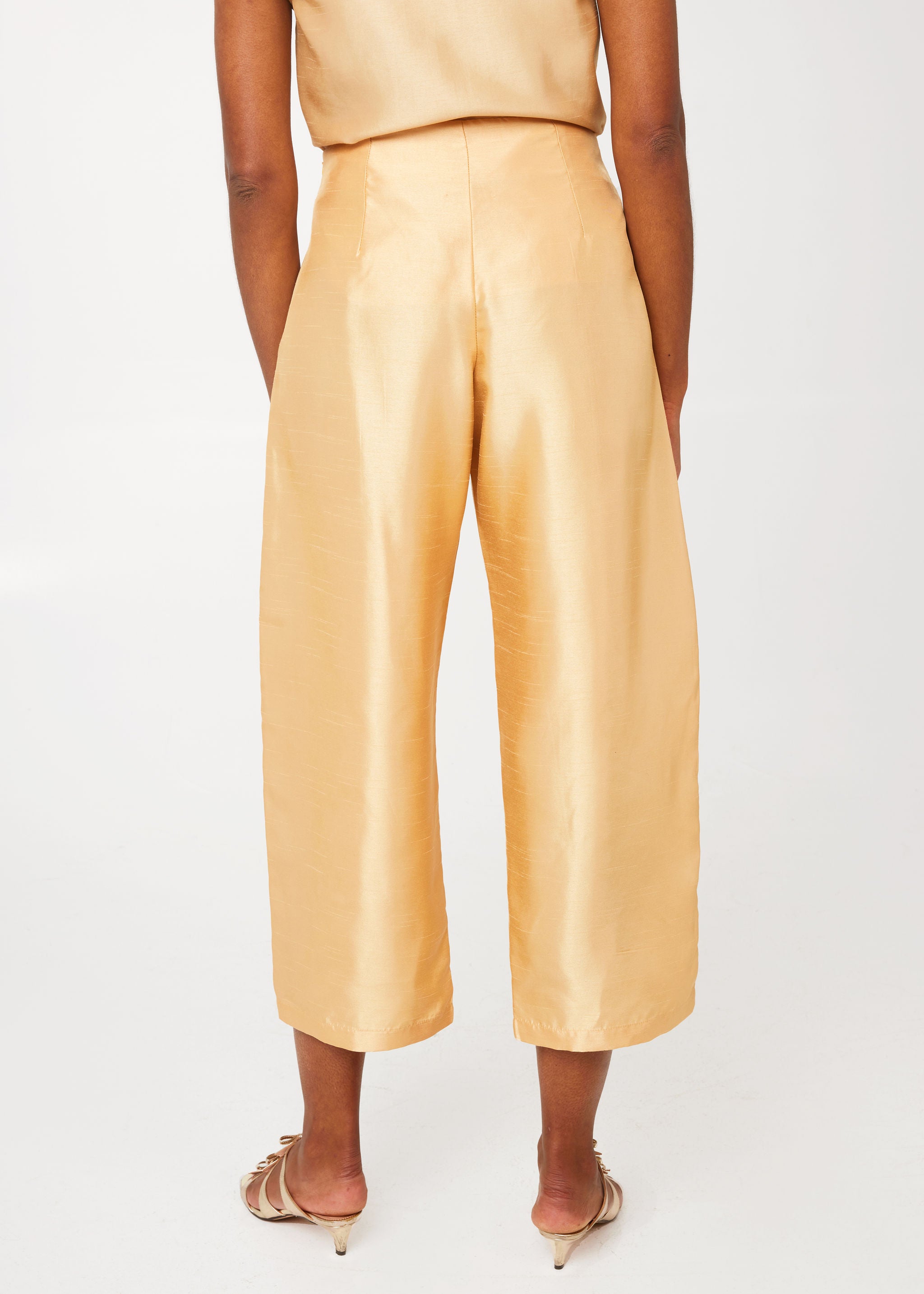 Taylor Pant Gold Dupioni