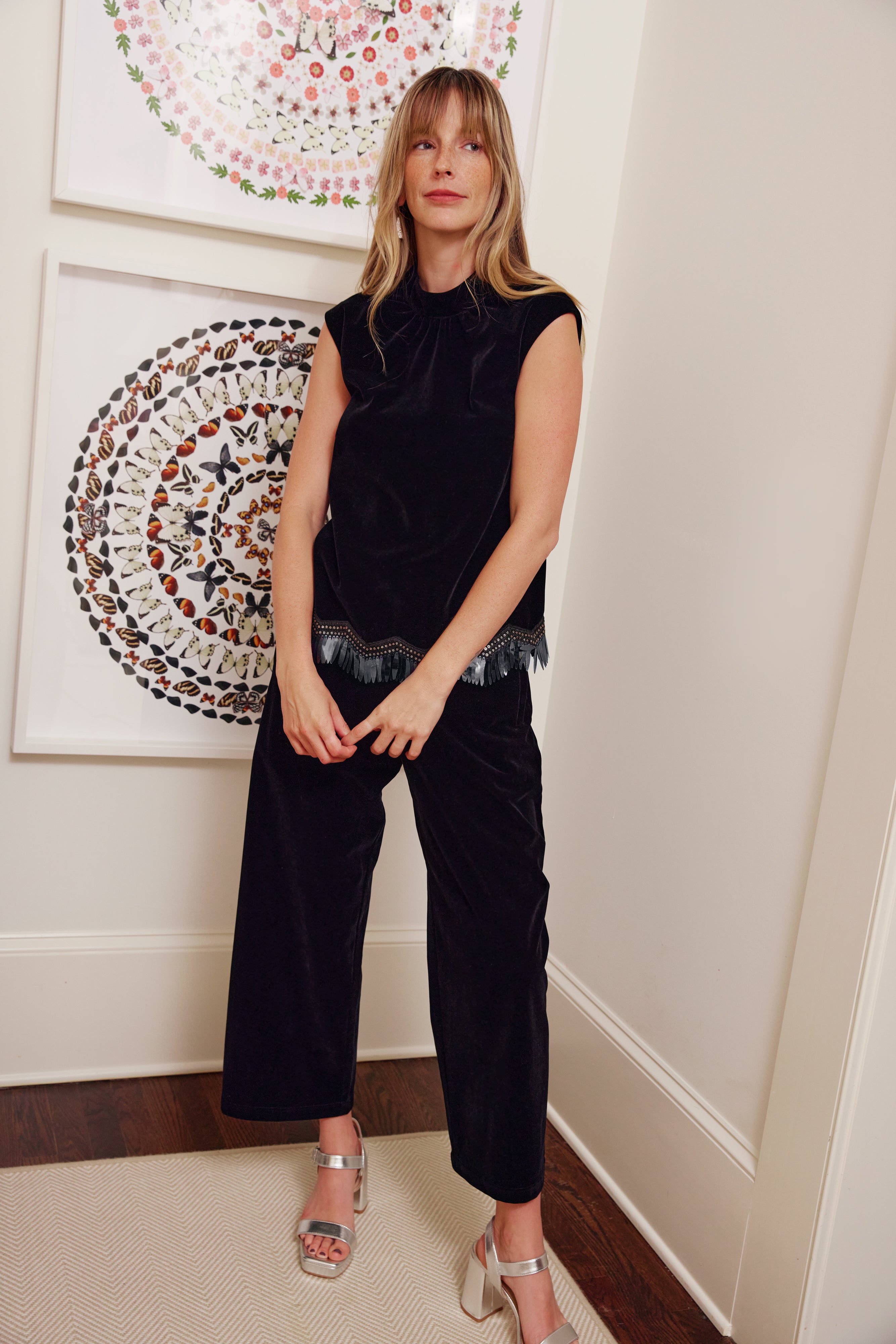 Taylor Pant Black Velvet