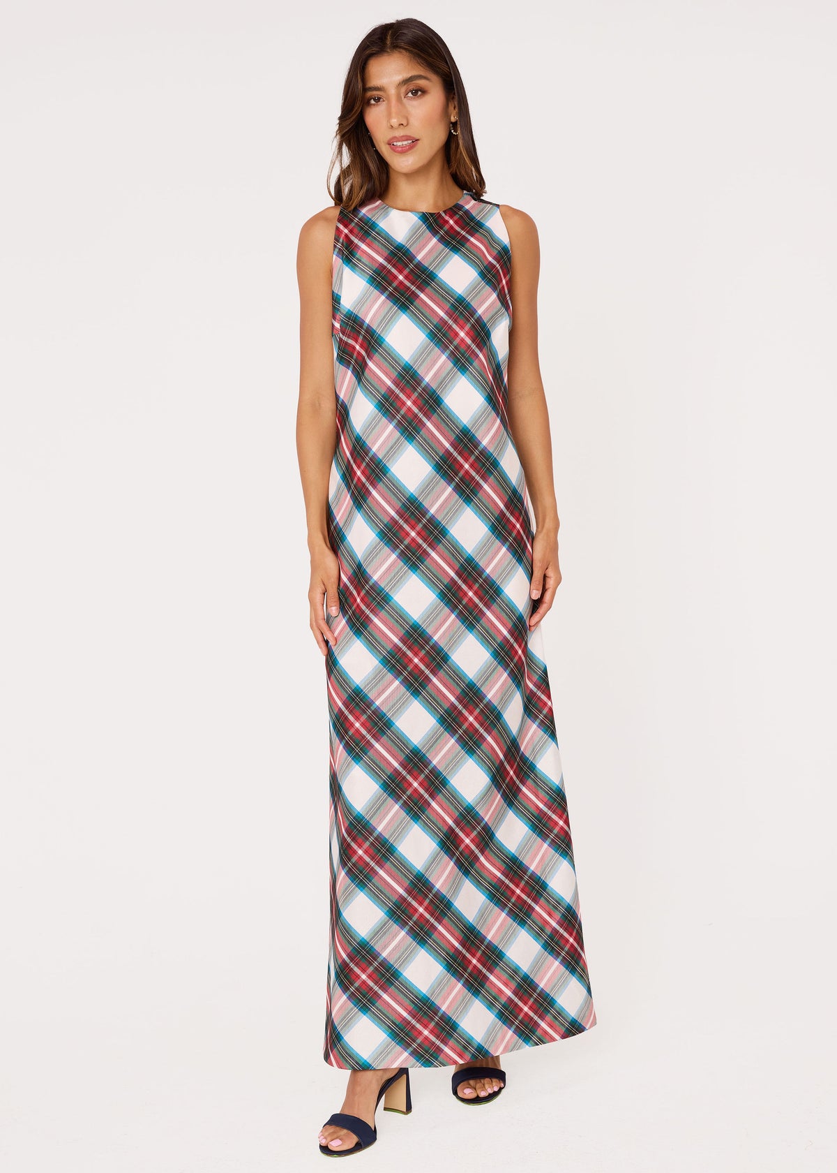 Hannah Dress Holiday Tartan Dupioni
