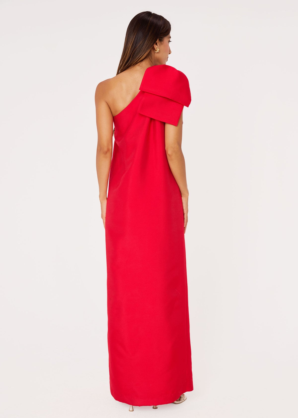 Cassie Gown Red Mikado