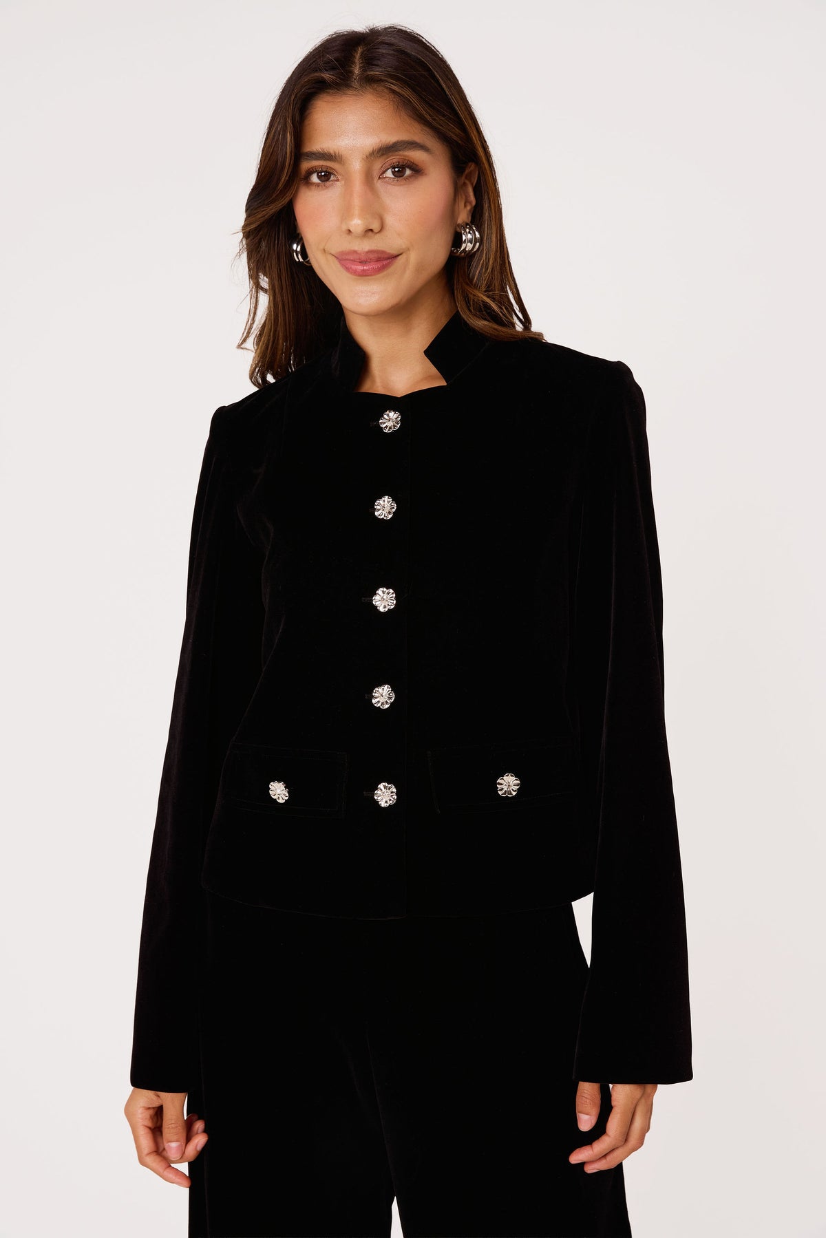Onassis Jacket Black Velvet