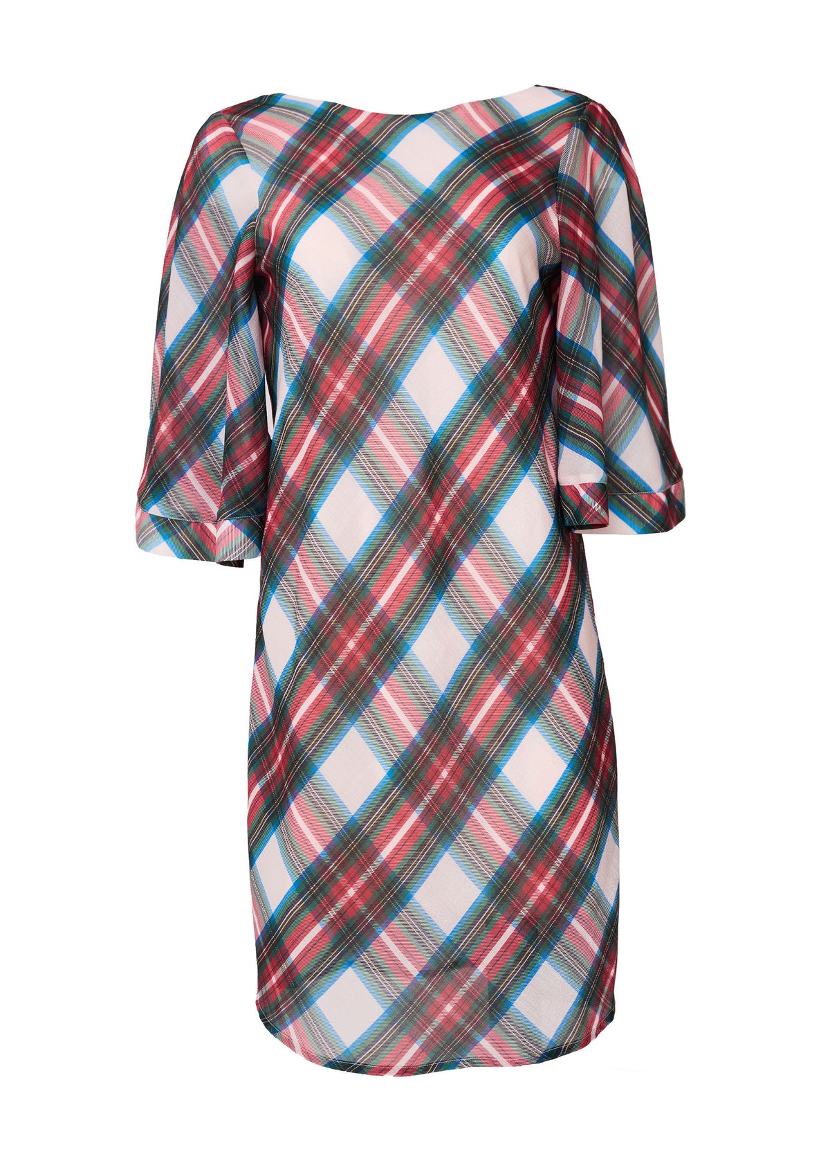 Blythe Dress Holiday Tartan Chiffon