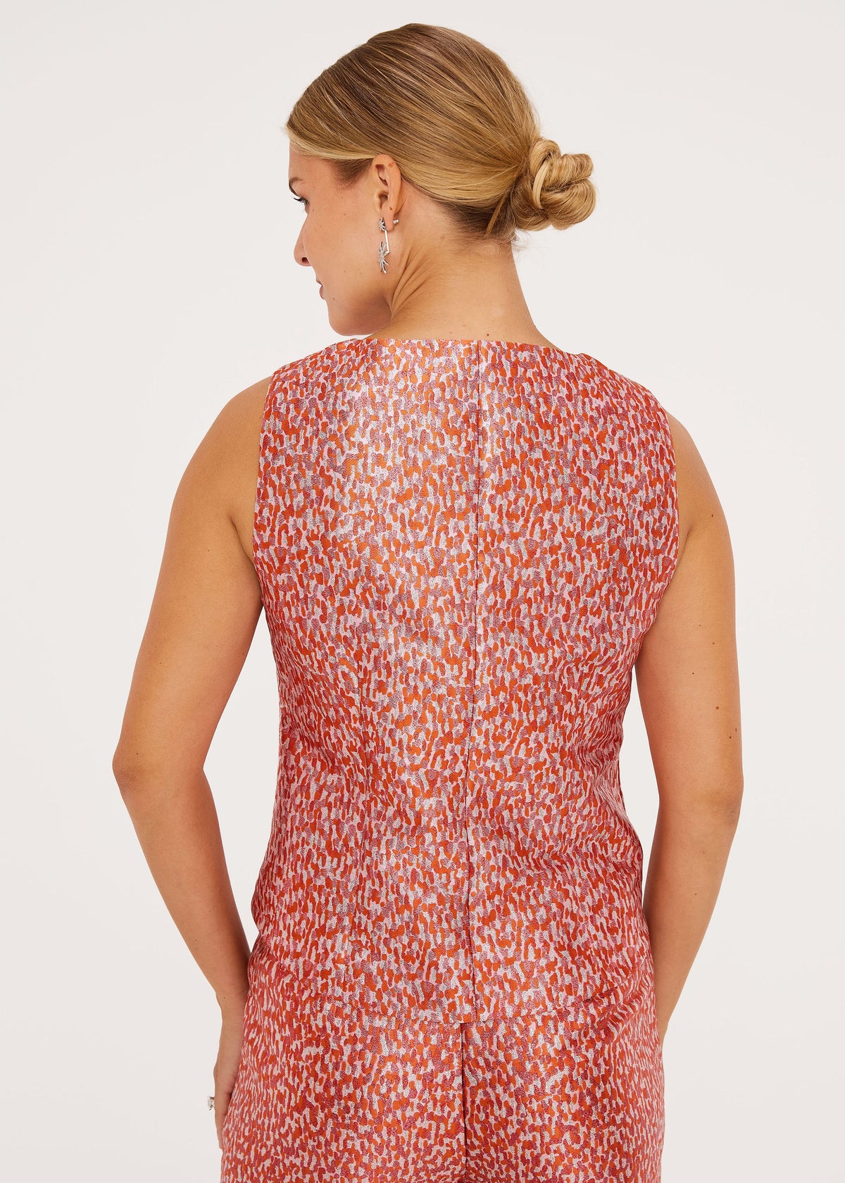 Callie Top Sunset Shimmer Jacquard