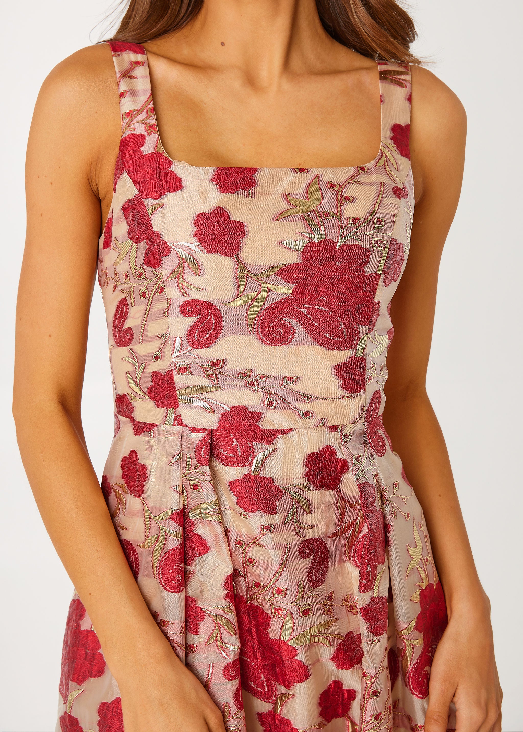 Victoria Dress Red Moonlight Organza