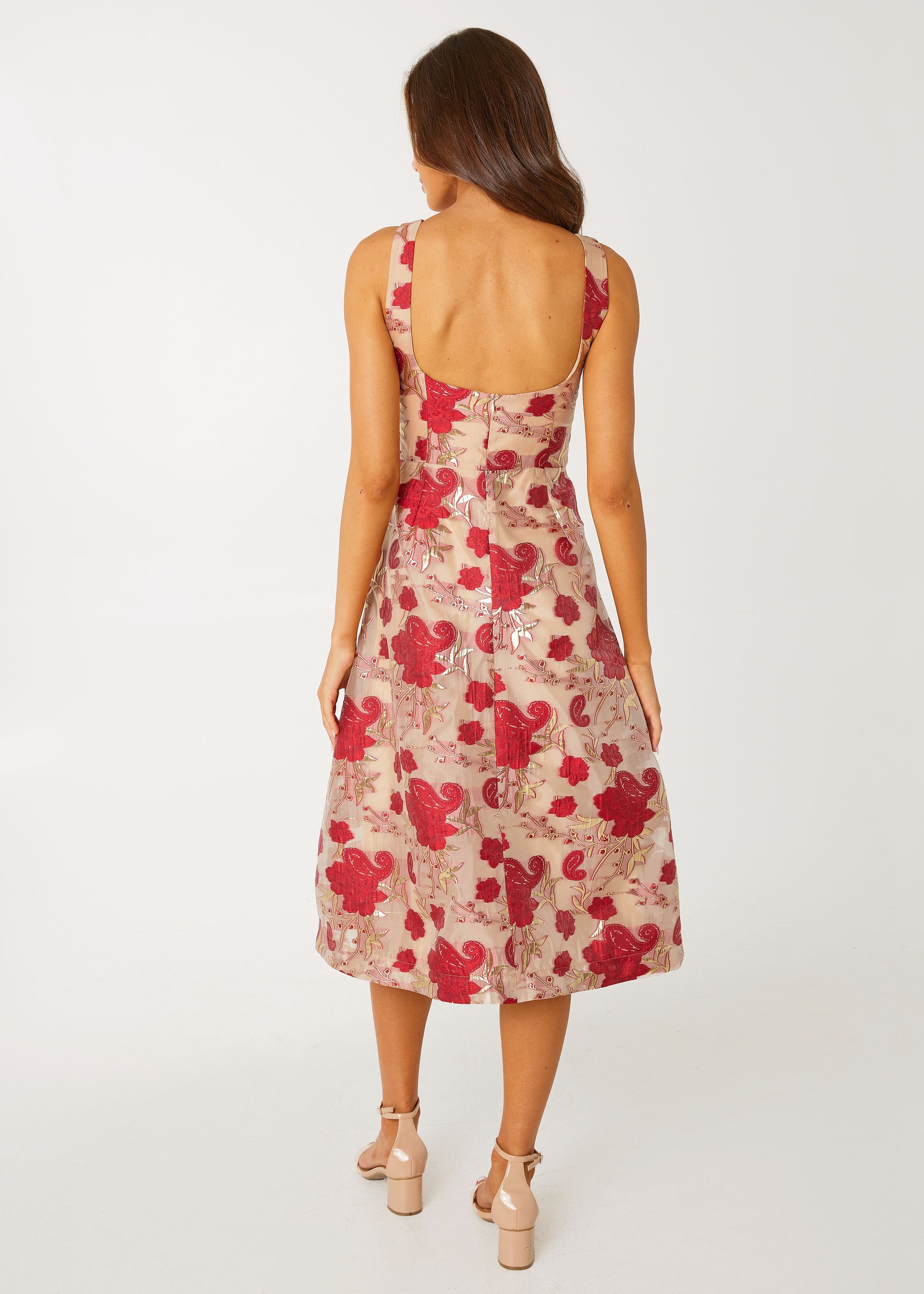 Victoria Dress Red Moonlight Organza