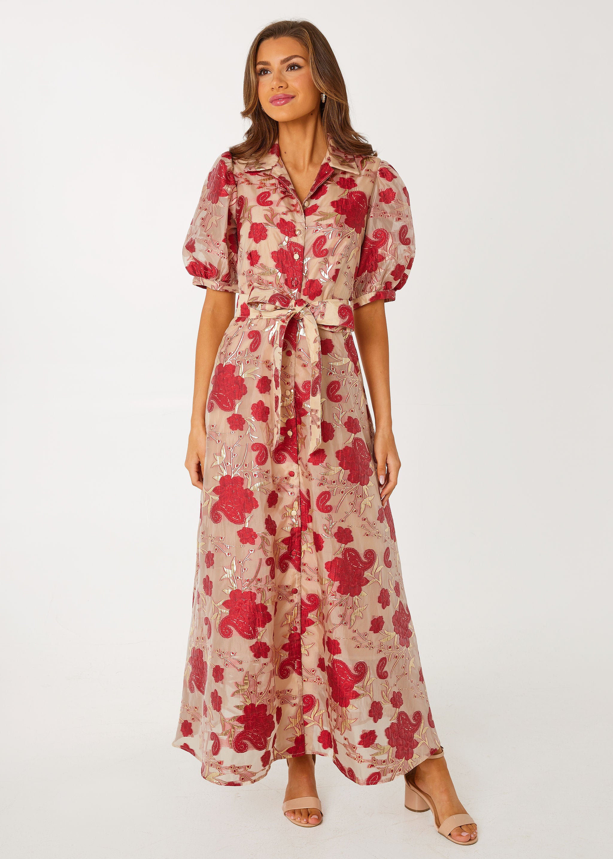 Charlotte Gown Red Moonlight Organza