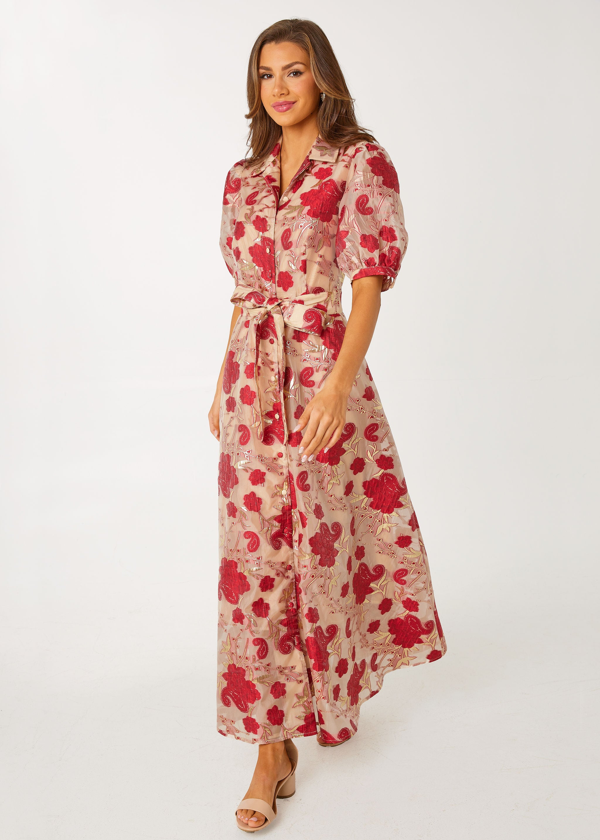 Charlotte Gown Red Moonlight Organza