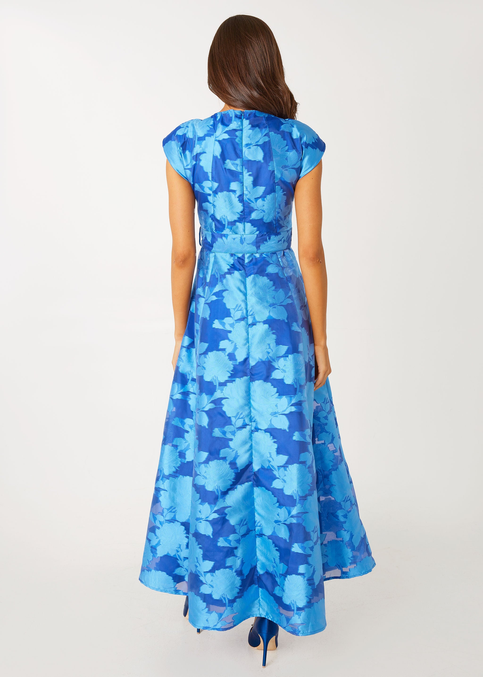 Olivia Gown Blue Tea Rose Organza