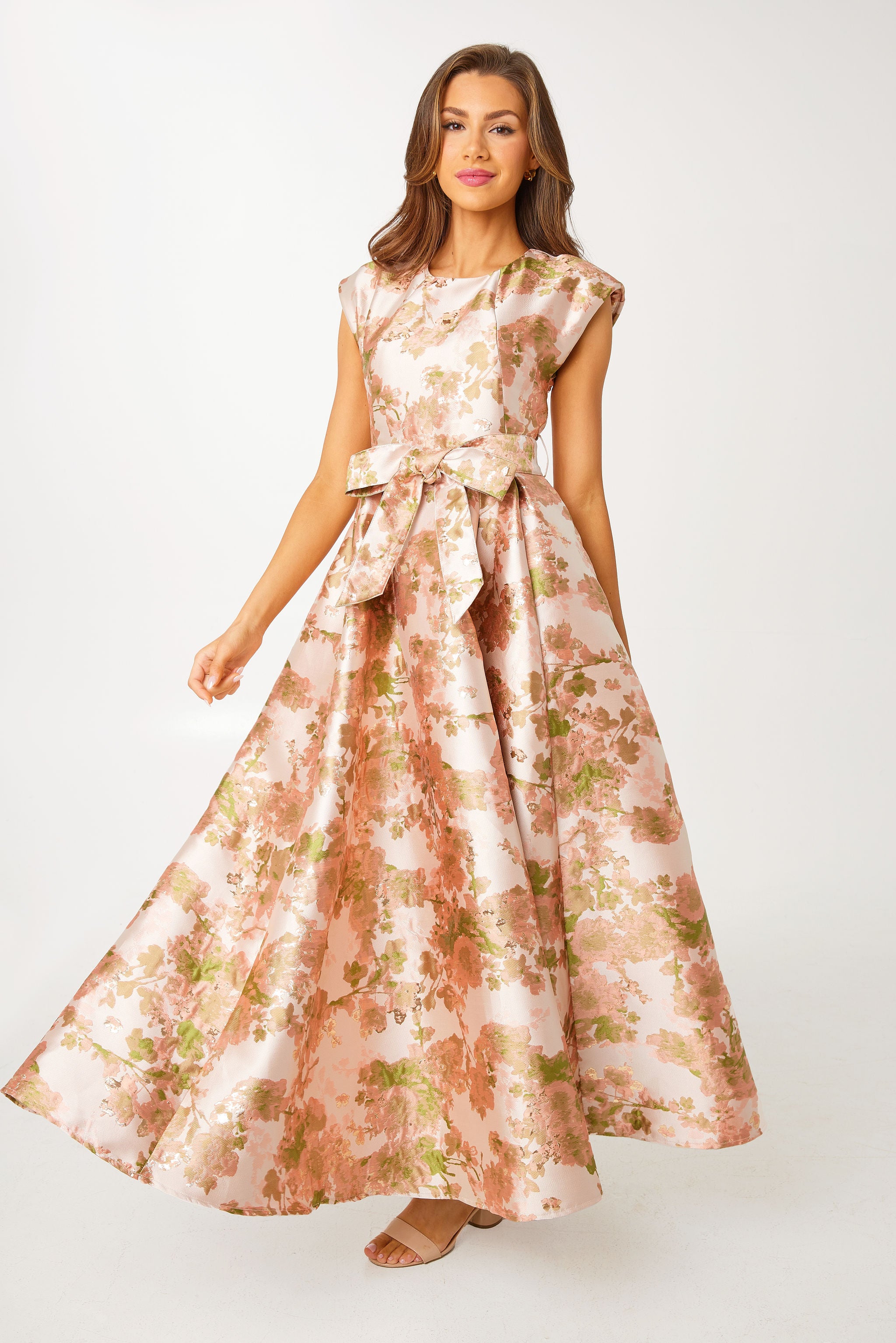 Olivia Gown Baby's Breath Jacquard