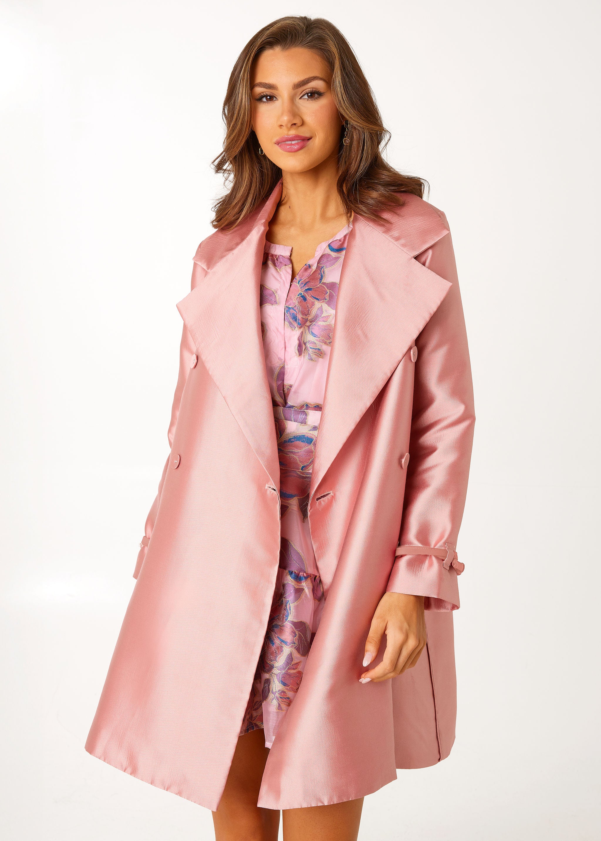 Marisol Coat Blush Mikado