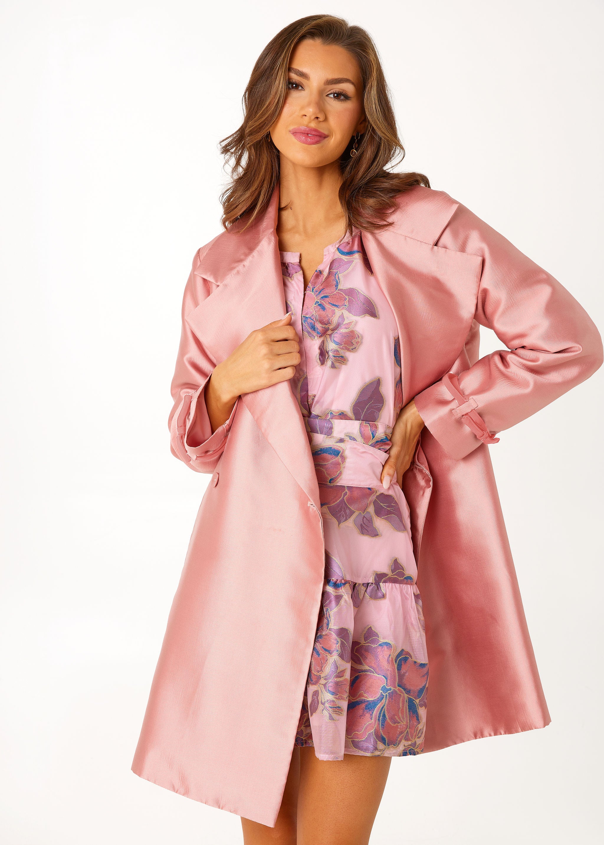Marisol Coat Blush Mikado