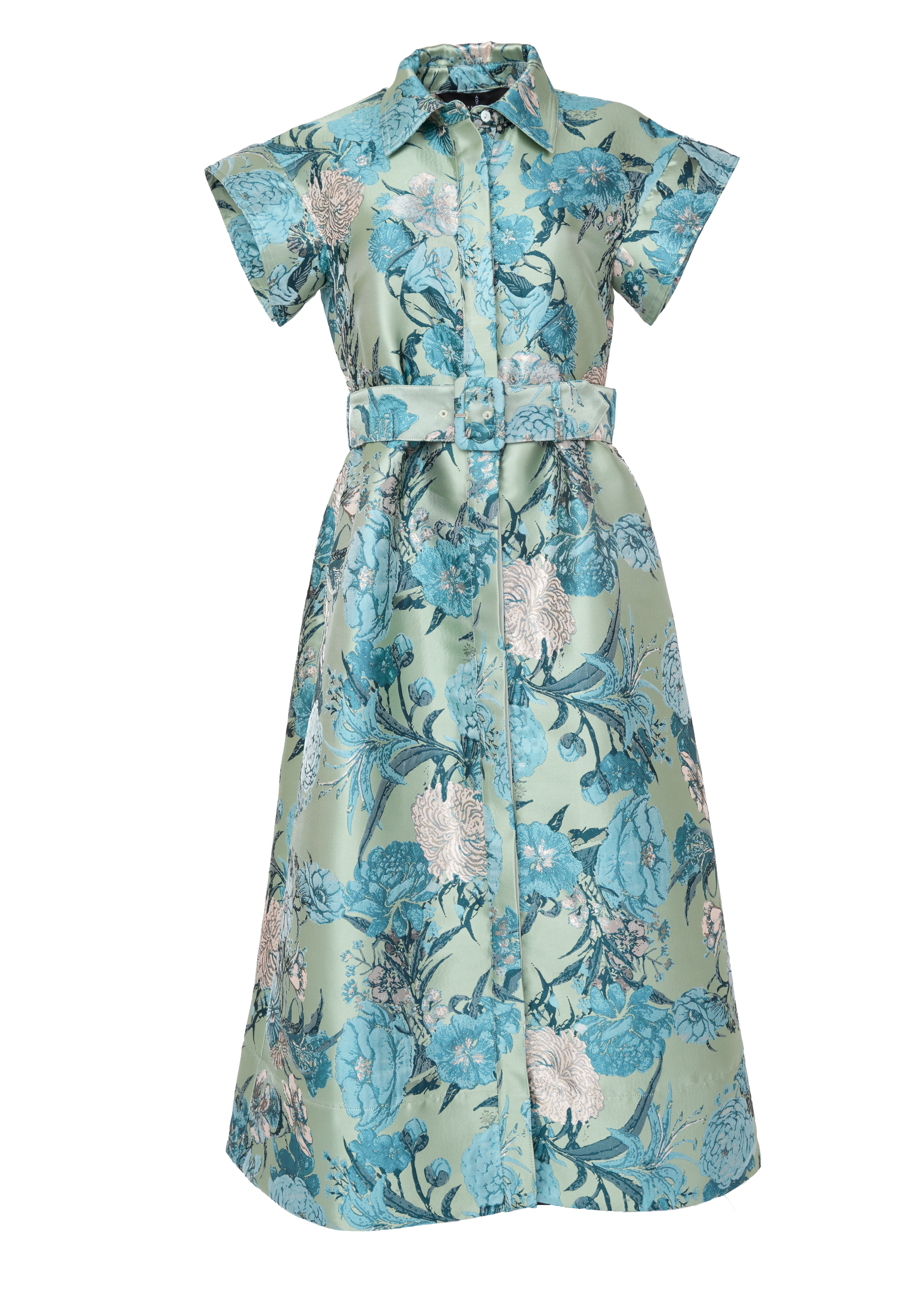 Harper Dress Sage Mum Jacquard