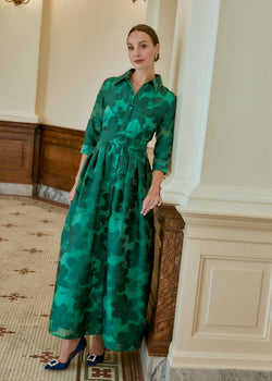 Cecilia Gown Emerald Azalea Organza