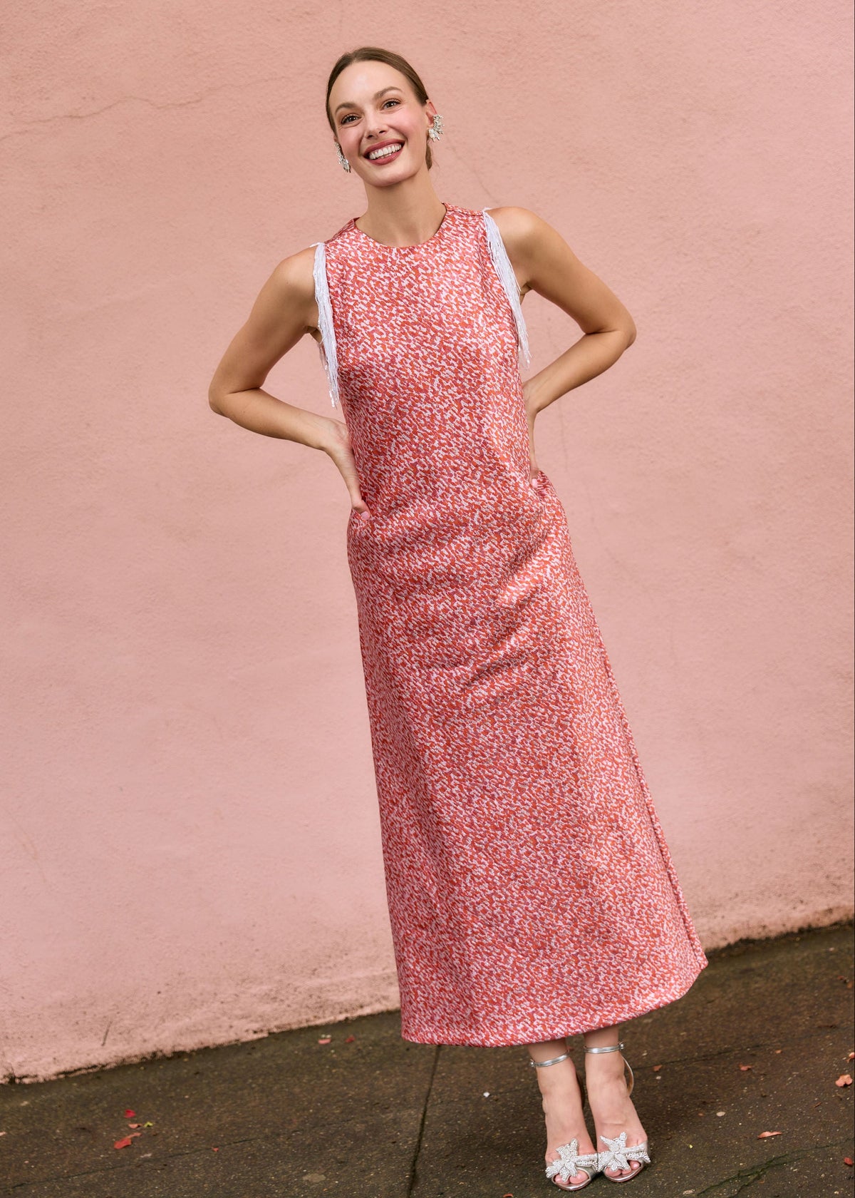 Hannah Dress Sunset Shimmer Jacquard