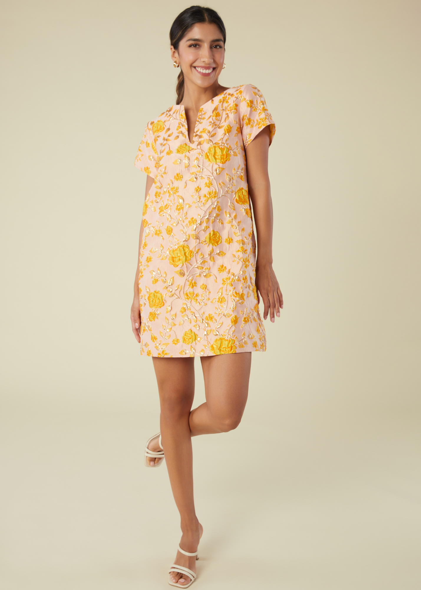 Lulu Dress Harvest Jacquard