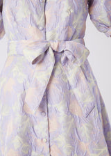 Charlotte Gown Lilac Floral Jacquard