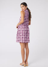 Lucia Collared Dress Pansy Ikat