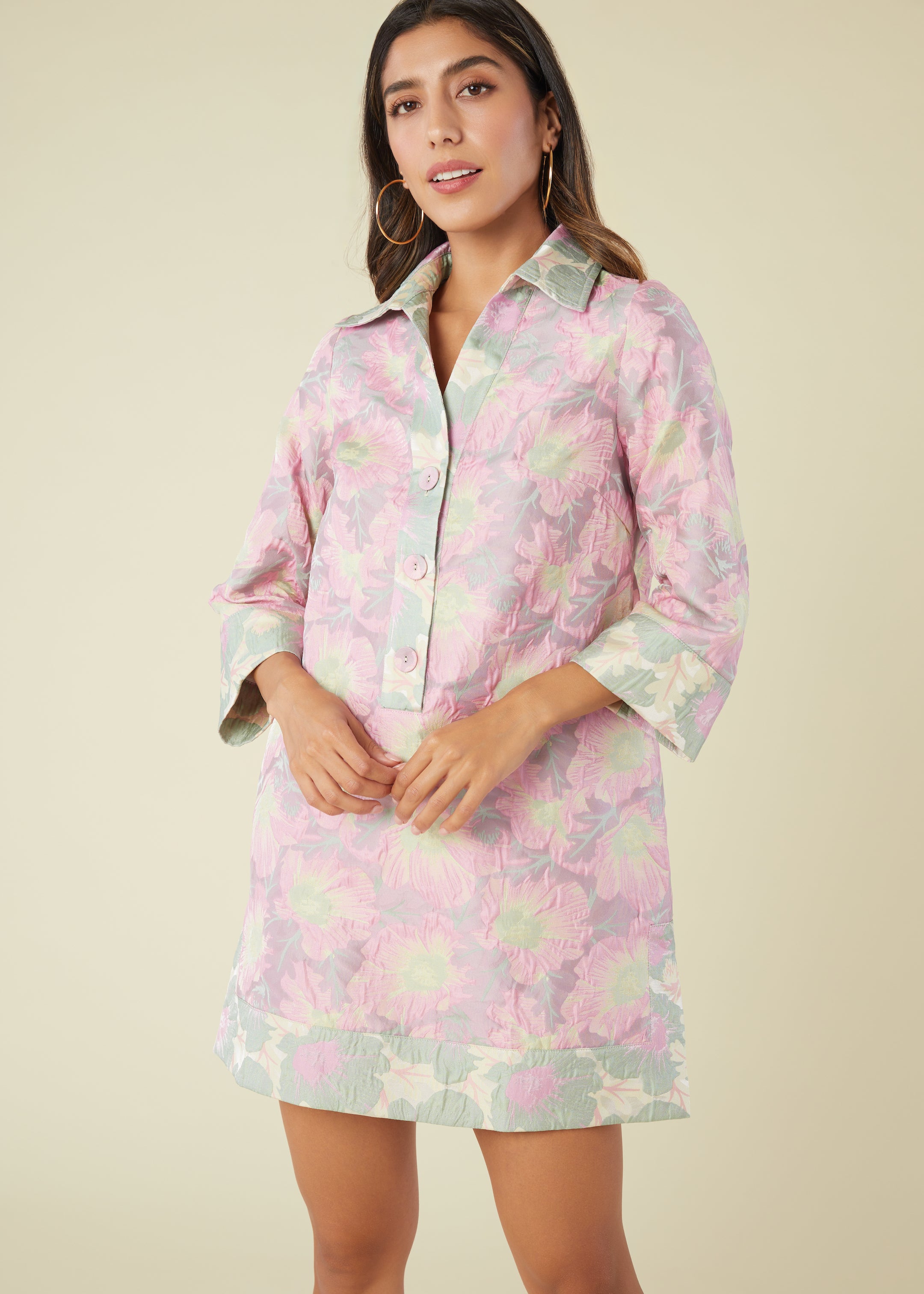 Piper Caftan Dress Paradise Jacquard