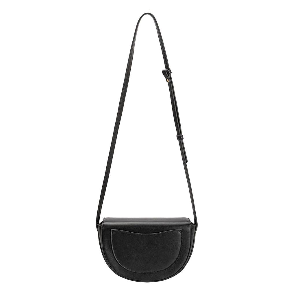 Frieda Black Recycled Vegan Crossbody Bag