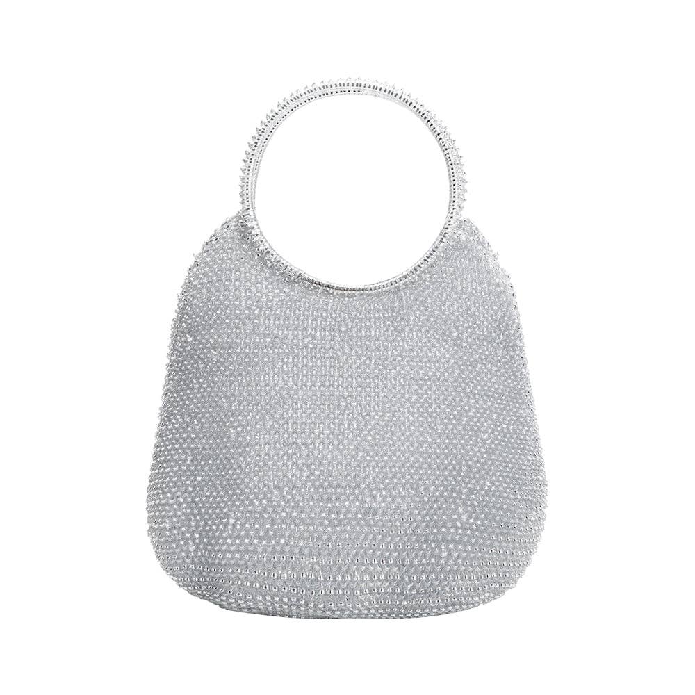 Tiffany Silver Crochet Jelly Top Handle Bag