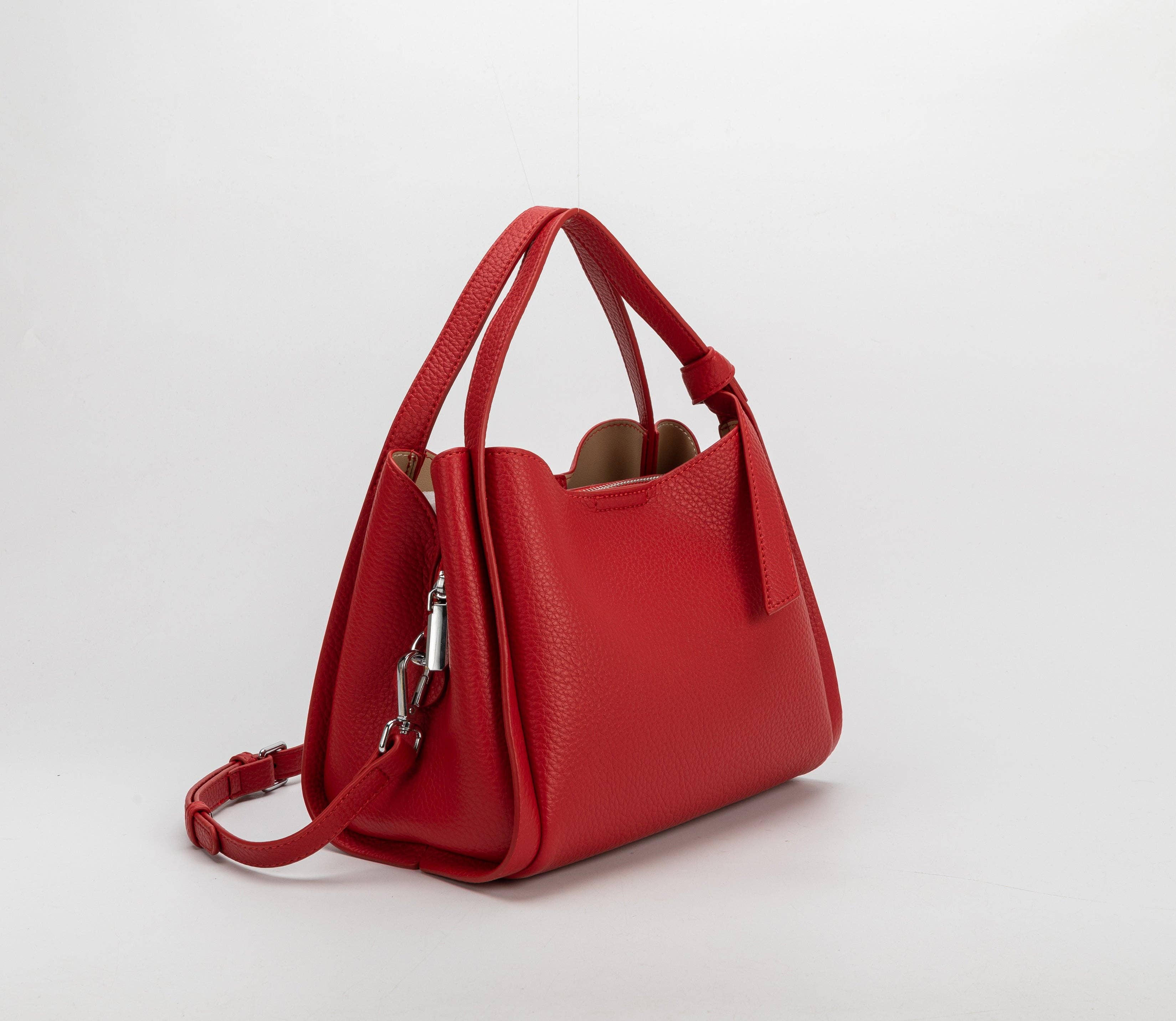 Felicity Red Recycled Vegan Handle Bag