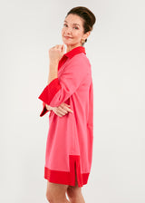 Piper Caftan Dress Pink Linen