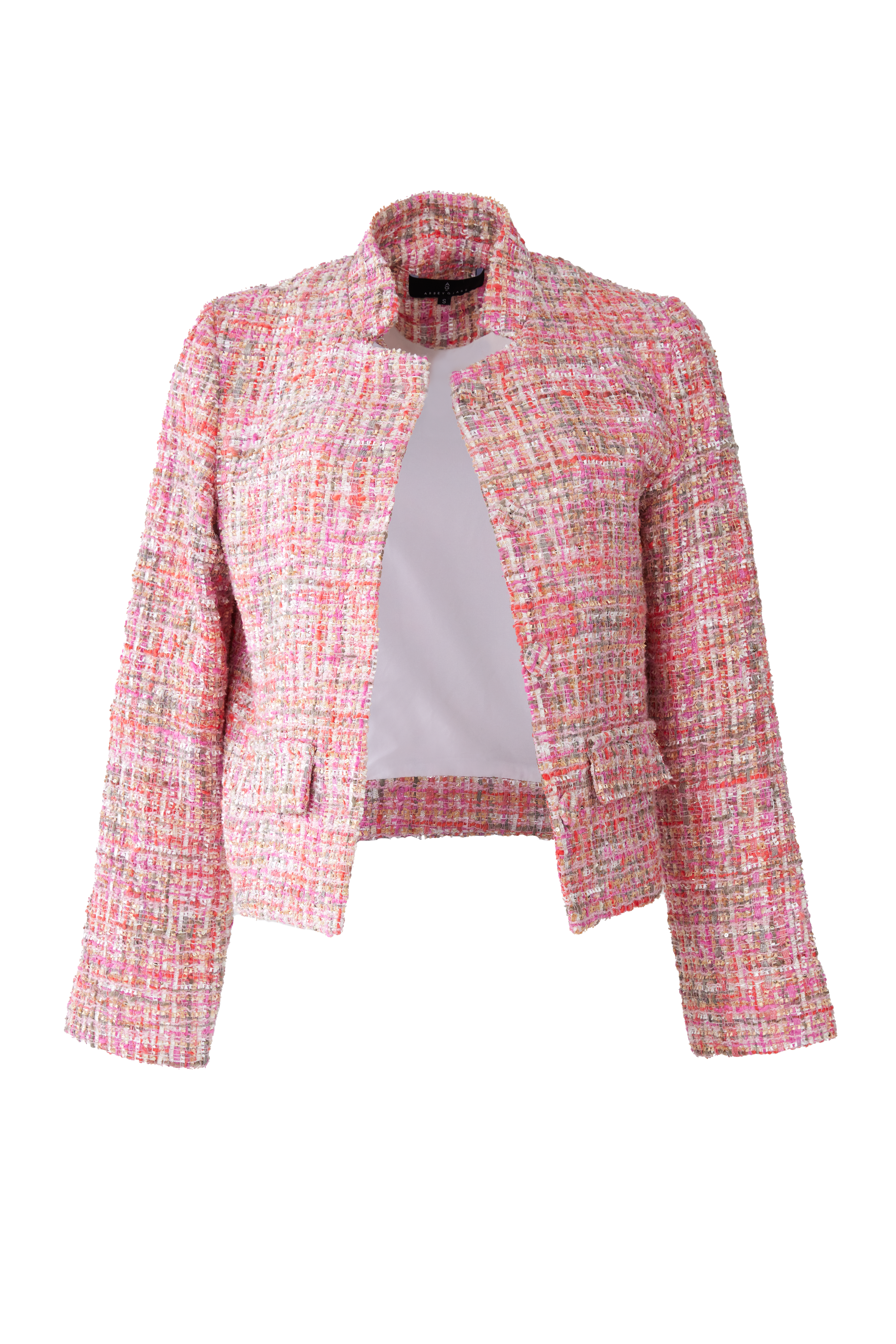 Onassis Jacket Pink Multi Tweed