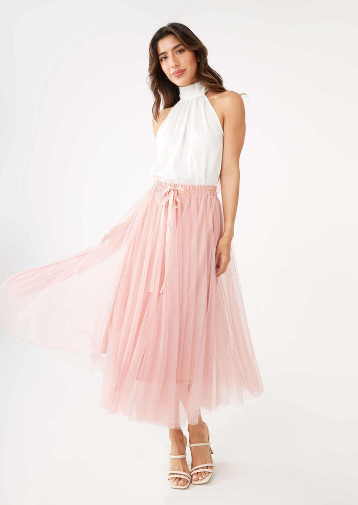 【Suu×SAAAGE boutique】Tulle Skirt Beige