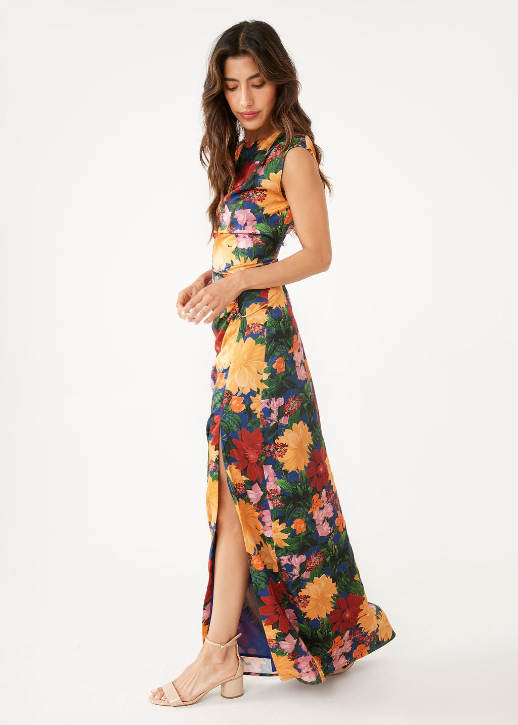 Stefanie Dress Full Bloom Satin