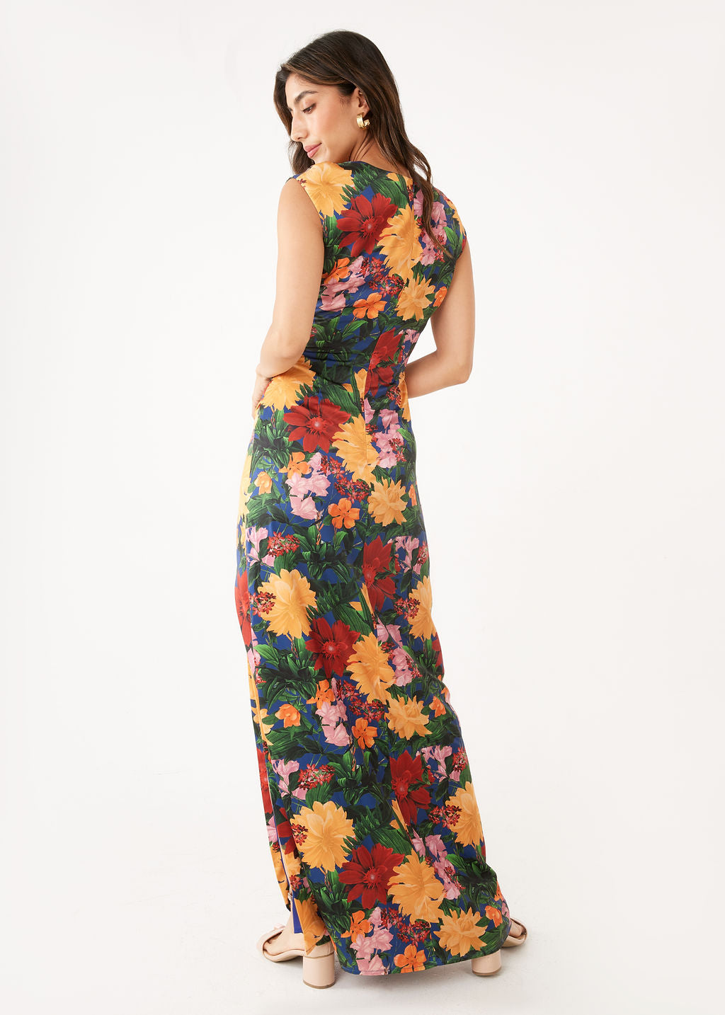 Stefanie Dress Full Bloom Satin