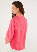 Effie Blouse Pink Linen