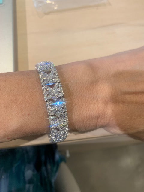Silver CZ Estate Bracelet - 83B4520