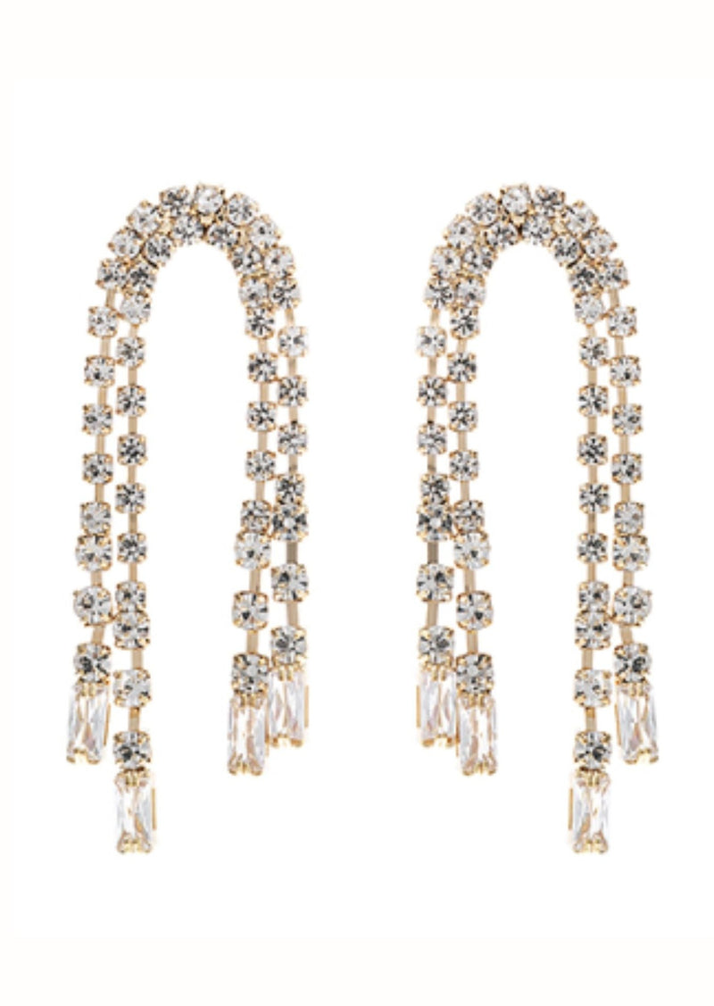 Arch Crystal Earrings