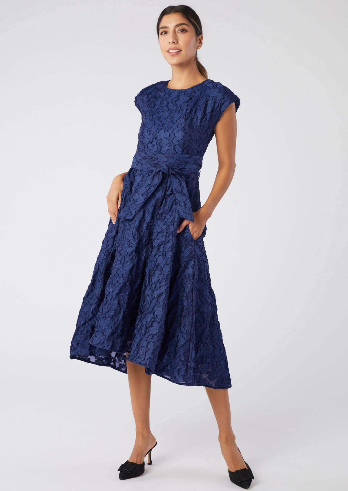 Olivia Ss Dress Ombre Blue