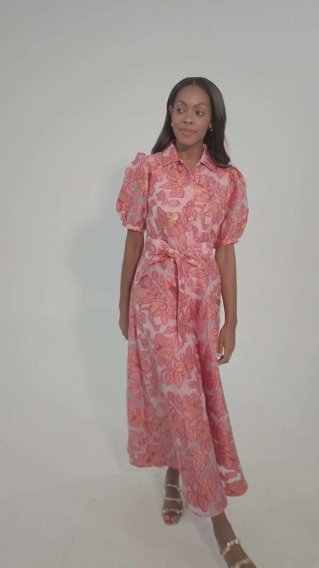 Charlotte Gown Rose Blossom Organza