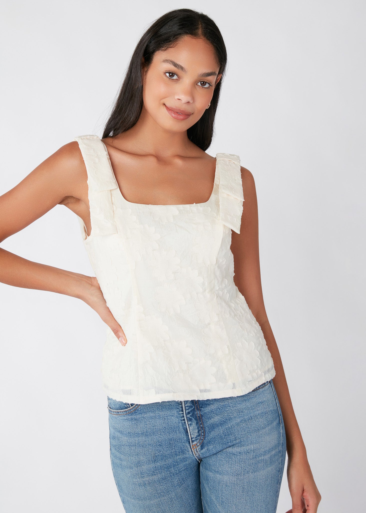 Bea Peplum Top Daisy