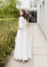 Brooke Gown White Daisy Voile