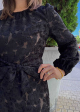 Brie Long-Sleeve Jumpsuit Velvet Floral