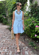 Lara Mini Dress Oxford Blue